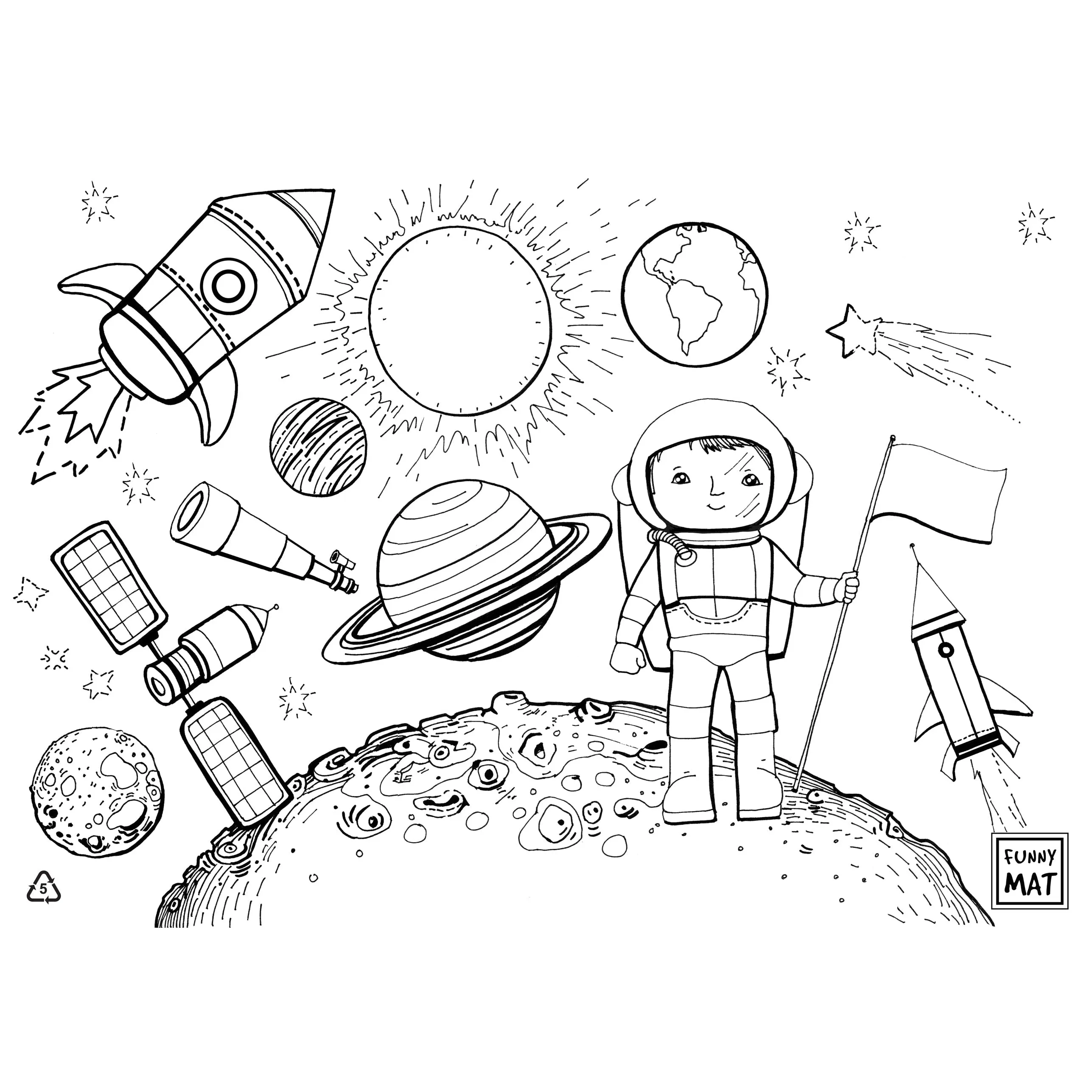 Funny Mat, Colouring Mat