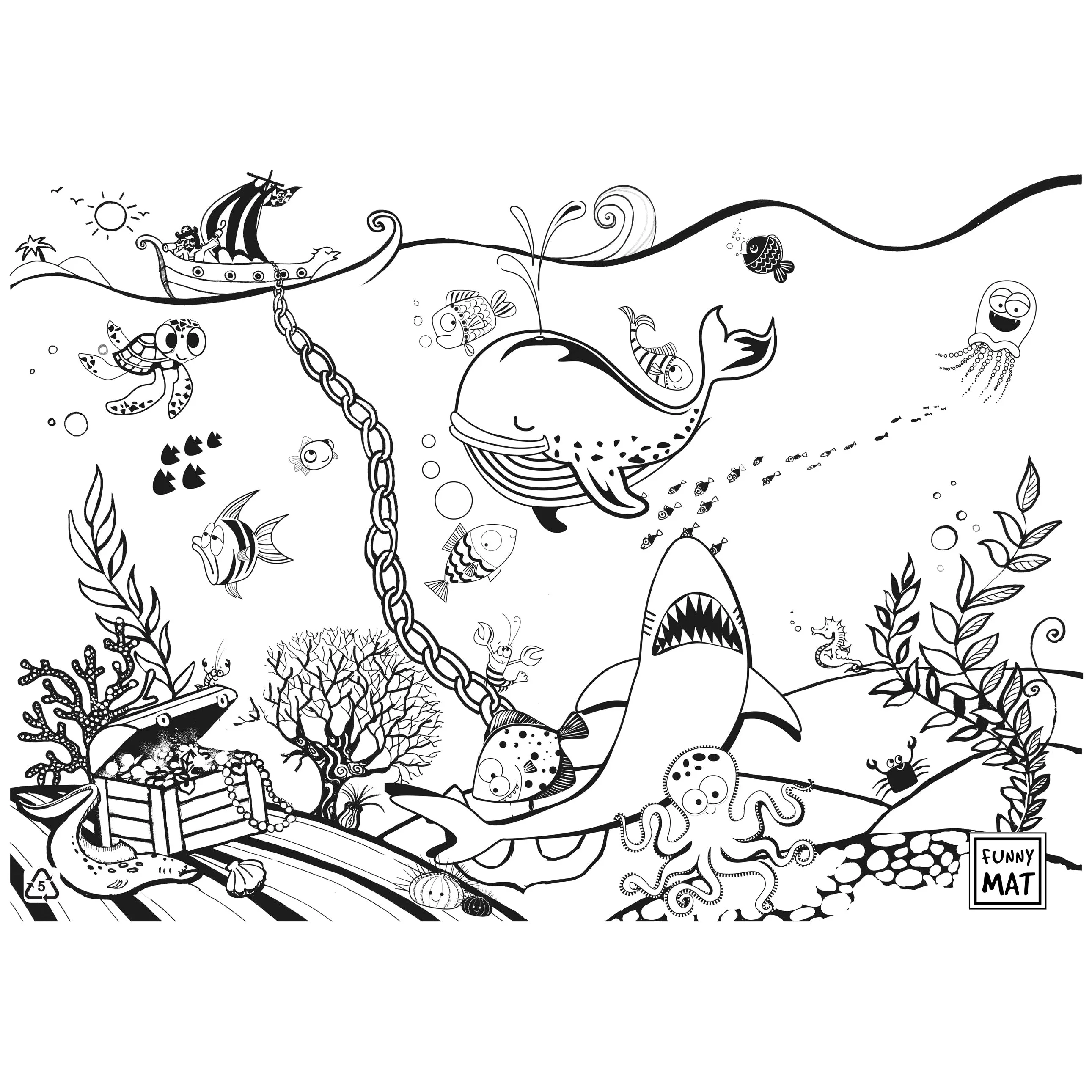 Funny Mat, Colouring Mat