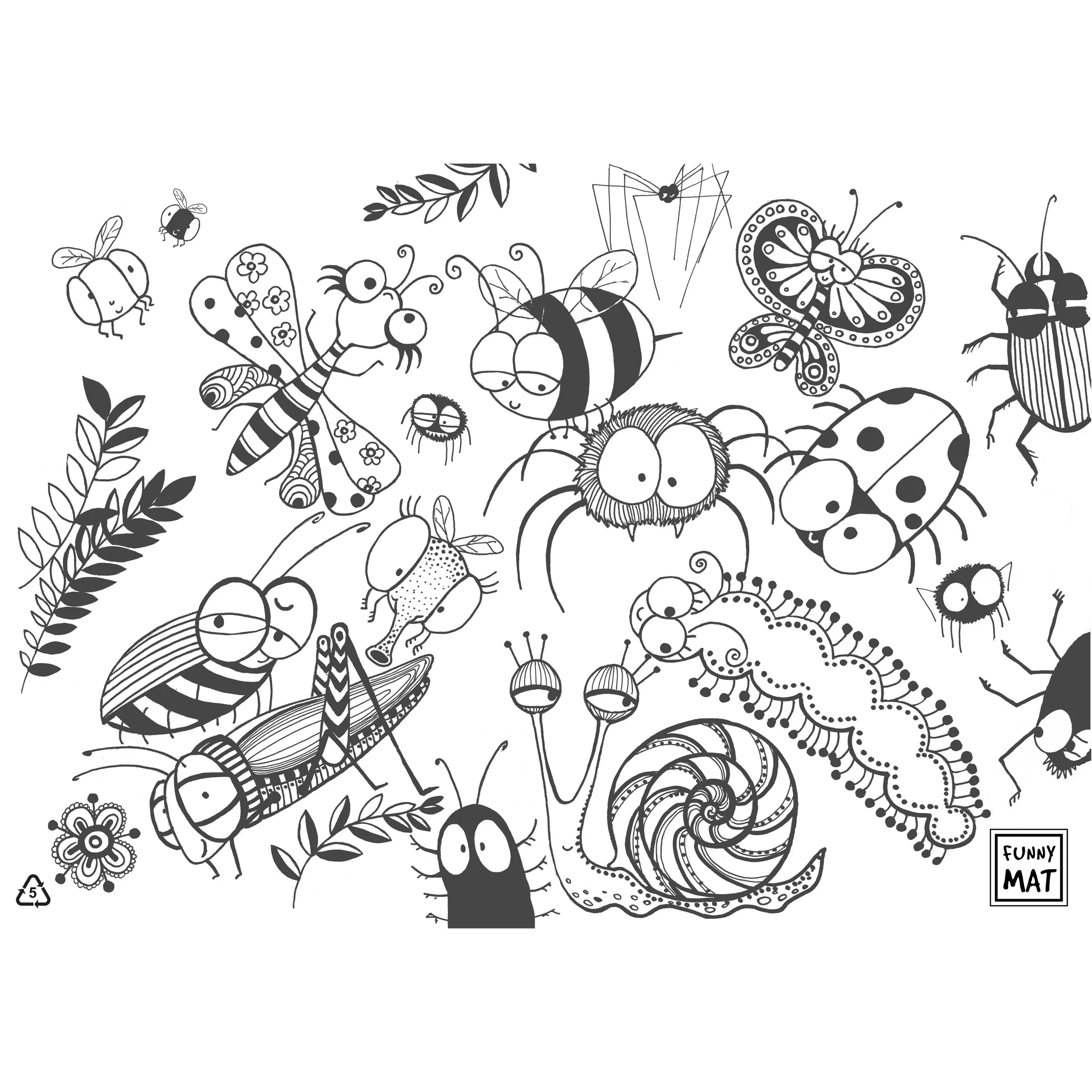 Funny Mat, Colouring Mat