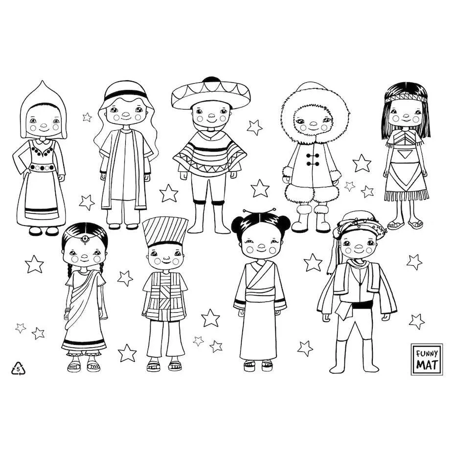 Funny Mat, Colouring Mat