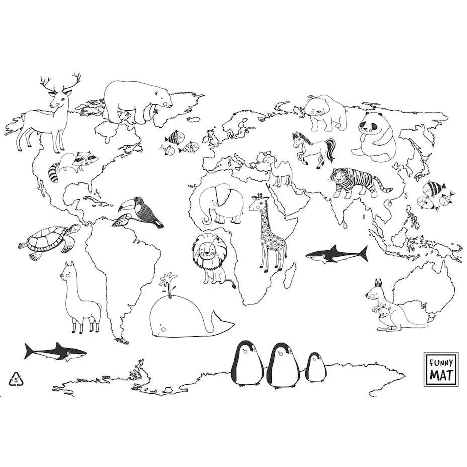 Funny Mat, Colouring Mat