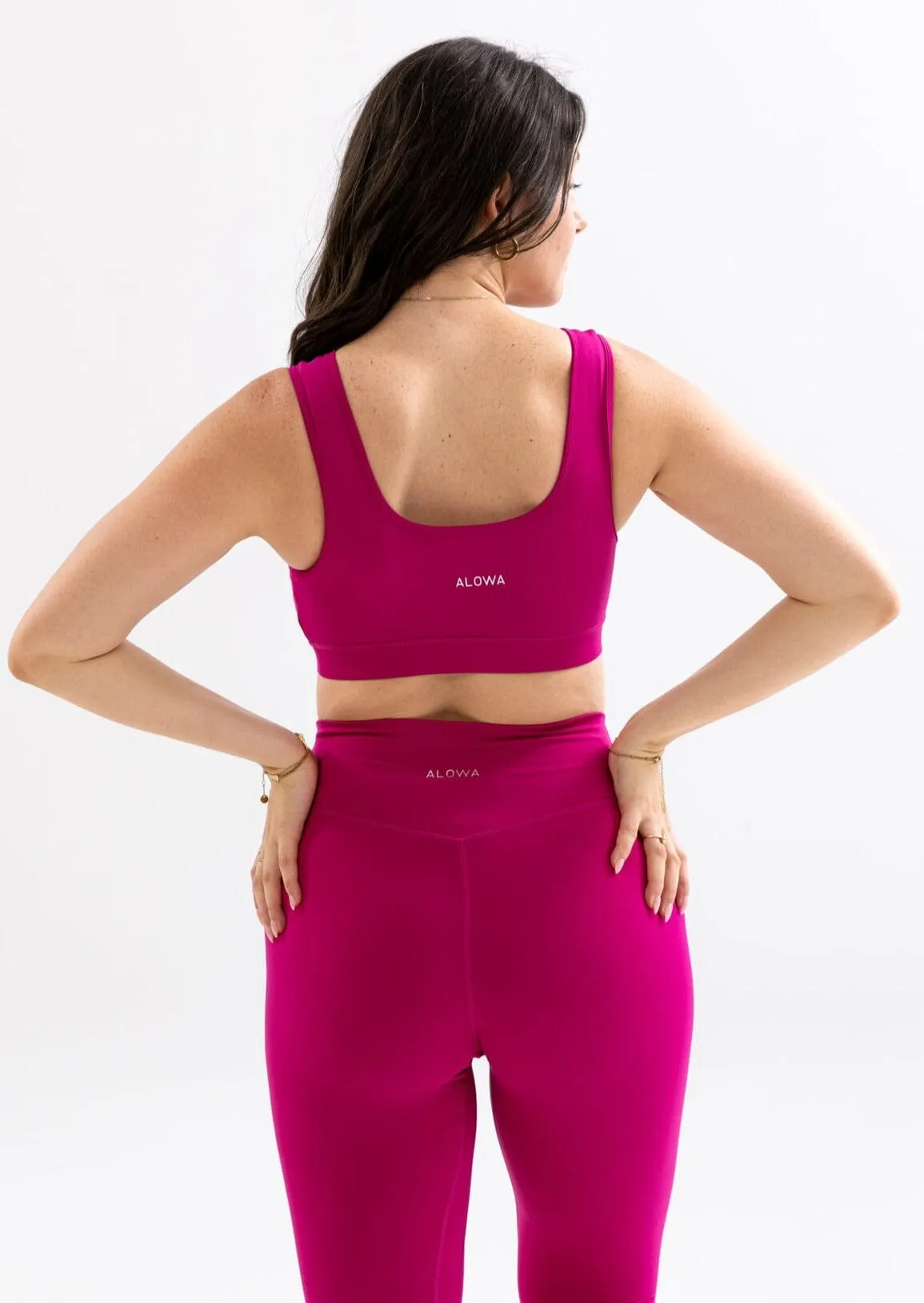 Gaya Sports Bra Pink Hibiscus