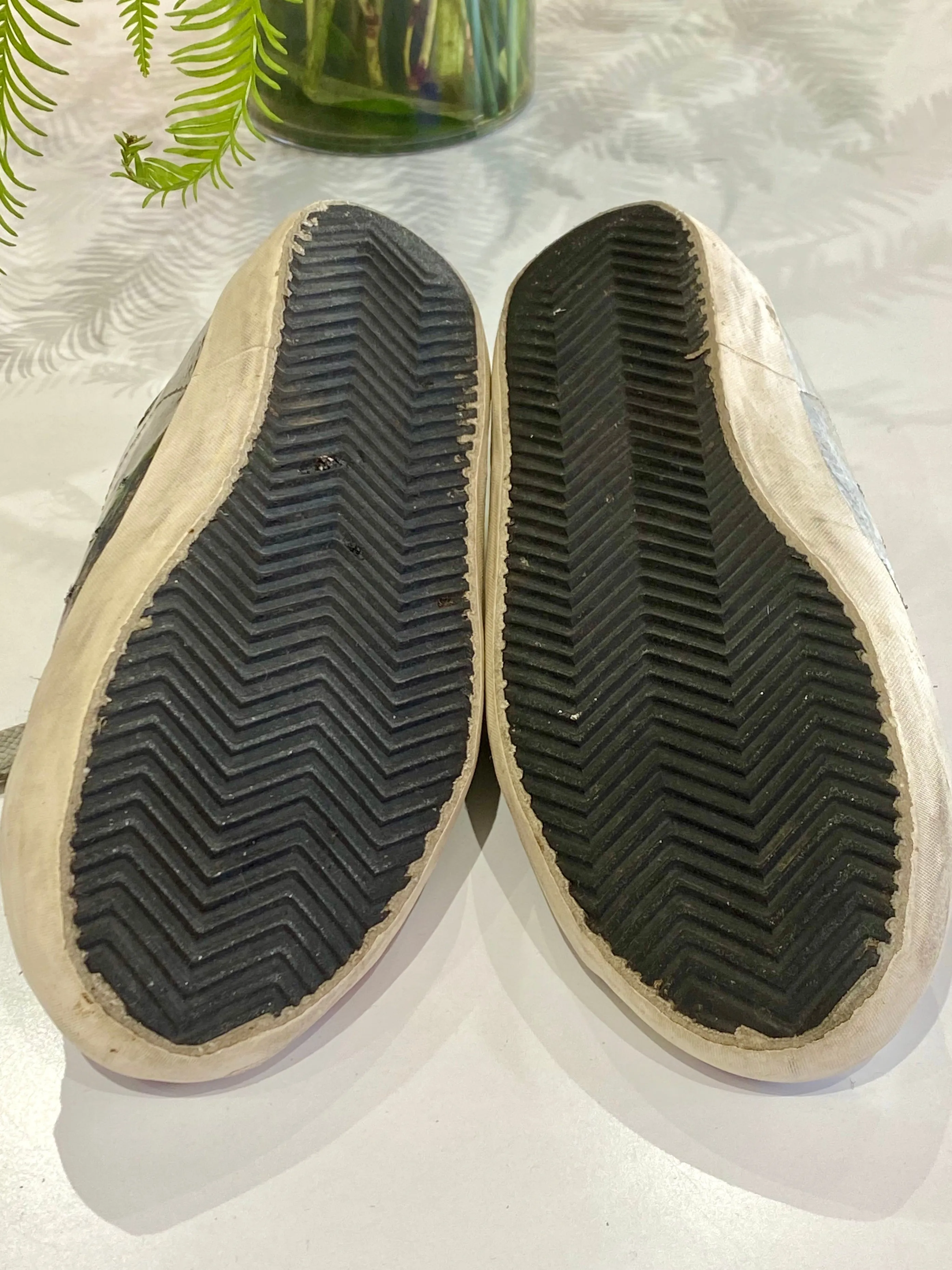 Golden Goose Silver Shiny Sneaks