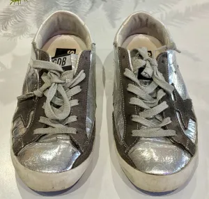Golden Goose Silver Shiny Sneaks