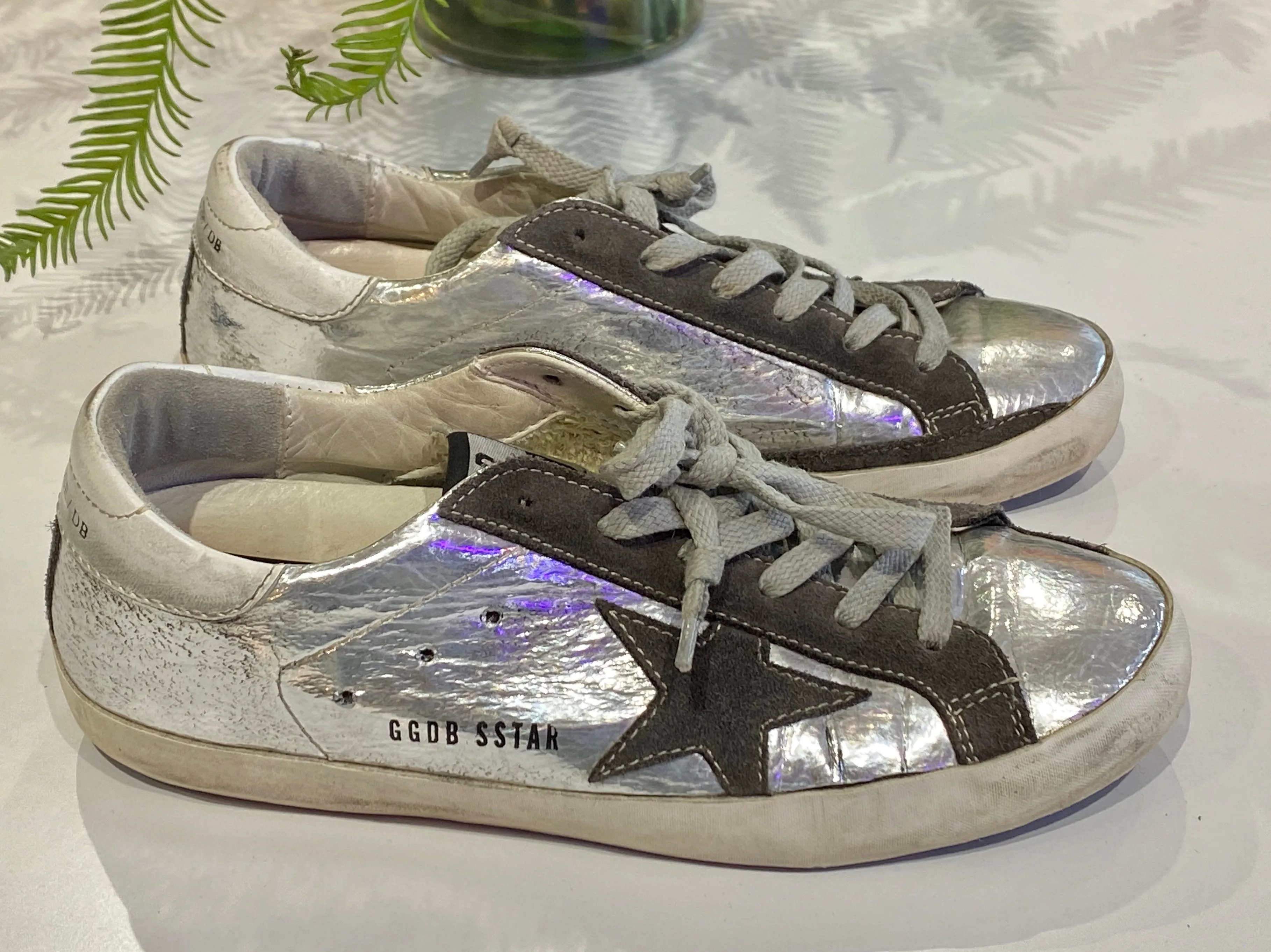 Golden Goose Silver Shiny Sneaks
