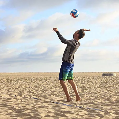 GoSports Soft Touch Recreational Volleyball | Regulation Size for Indoor or Outdoor Play | Includes Ball Pump - Choose Between Single or 6 Pack