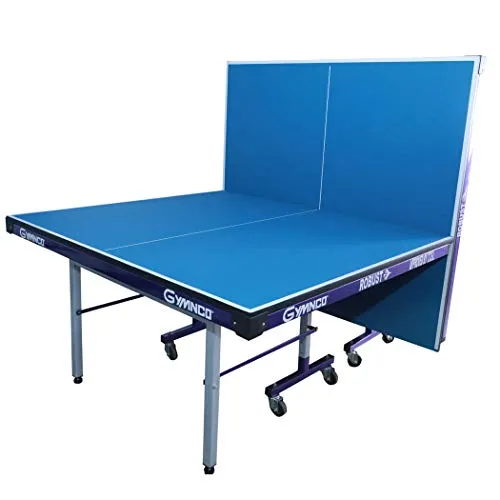 Gymnco Robust Iron Tech Table Tennis Table with 75 MM Wheel (Top 25 mm Laminated Compressed & Free TT Table Cover   2 TT Racket & Balls)