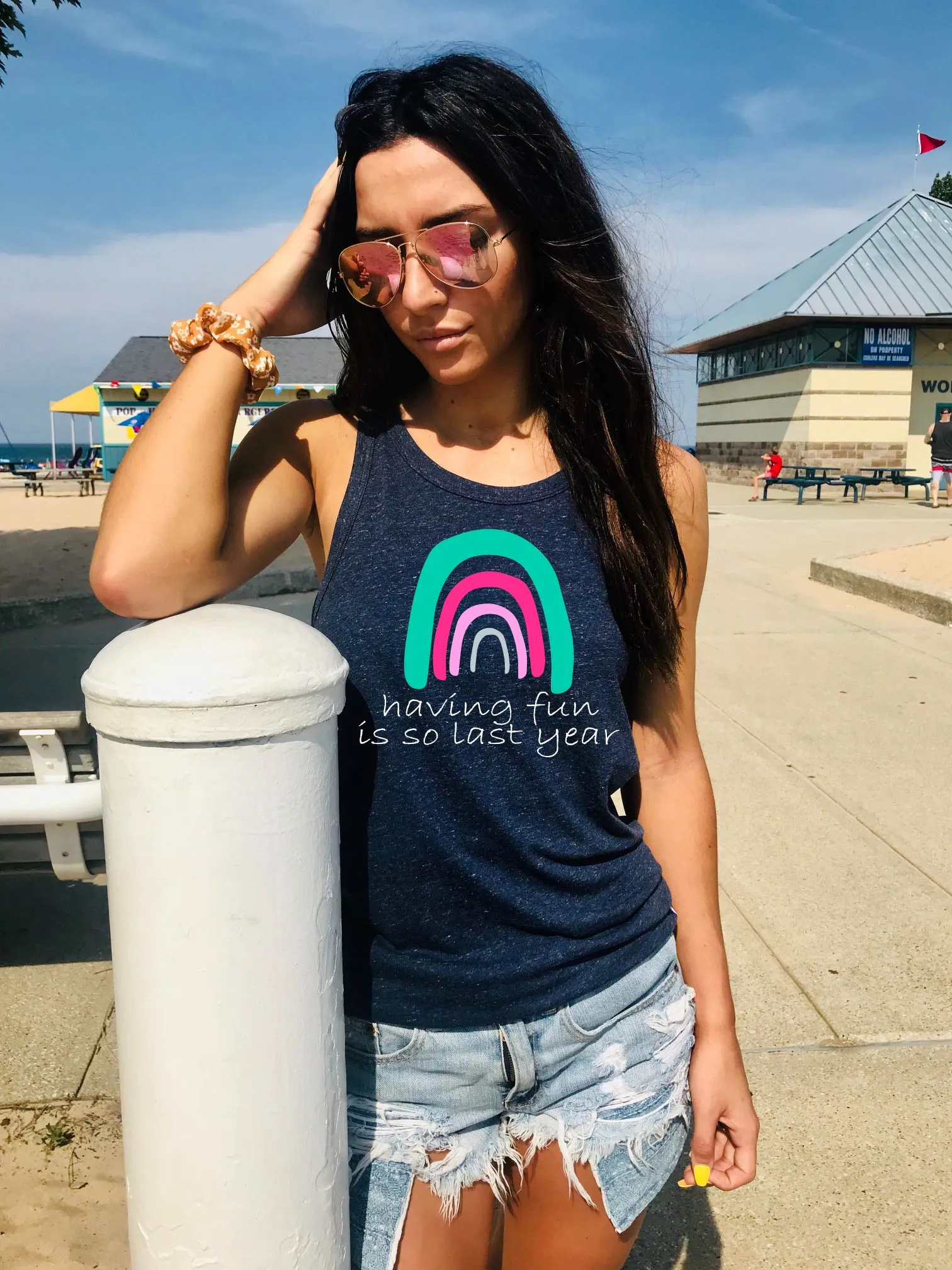 Having Fun Is So Last Year Tank Top | Unisex Tank