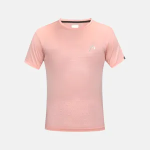 Head Men's Round Neck Badminton T-shirt -Peach