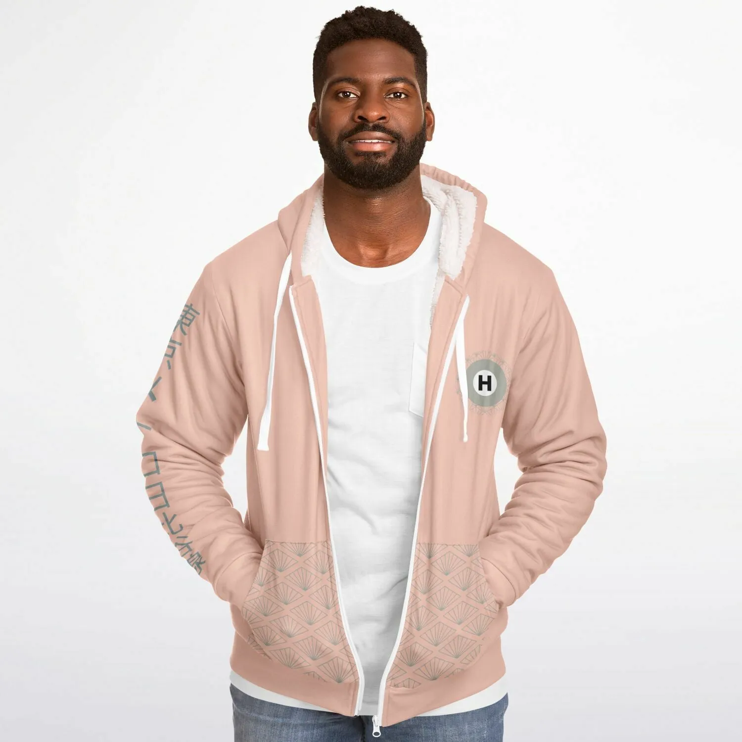 Hibiya Line Ultra-Soft Microfleece Zip Hoodie