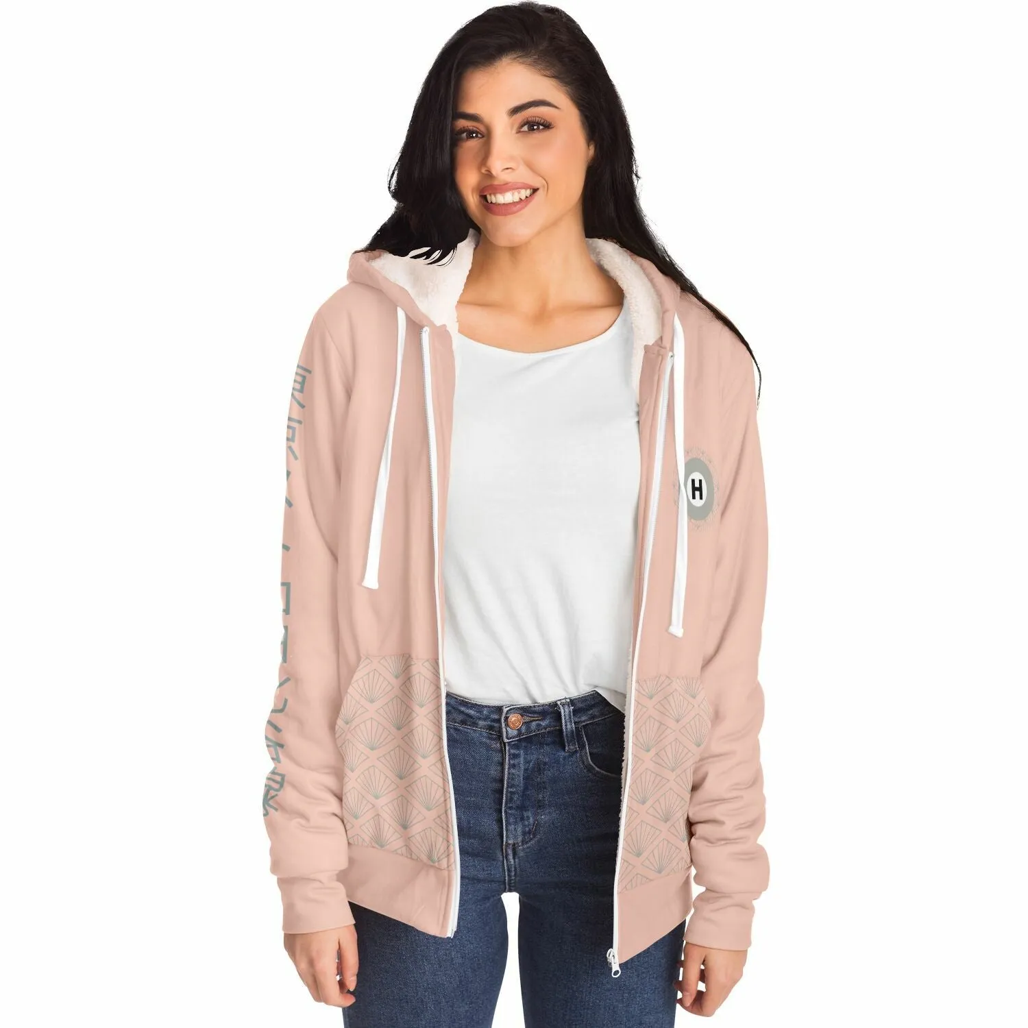 Hibiya Line Ultra-Soft Microfleece Zip Hoodie