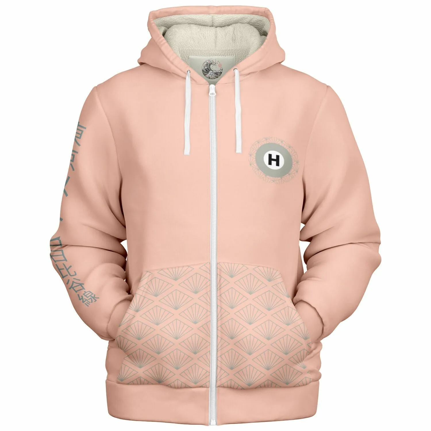 Hibiya Line Ultra-Soft Microfleece Zip Hoodie