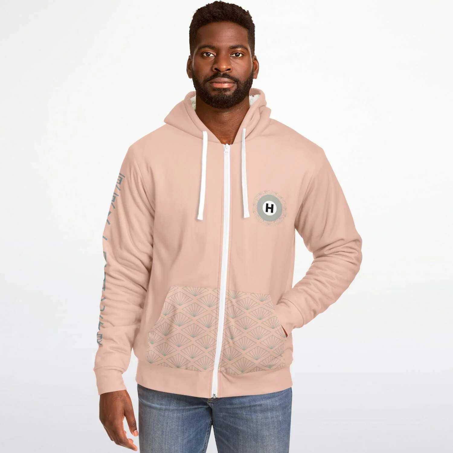 Hibiya Line Ultra-Soft Microfleece Zip Hoodie