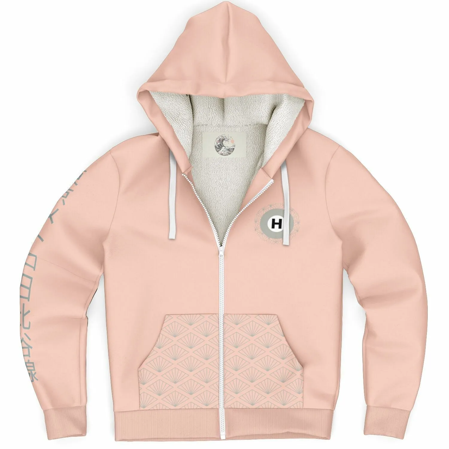 Hibiya Line Ultra-Soft Microfleece Zip Hoodie