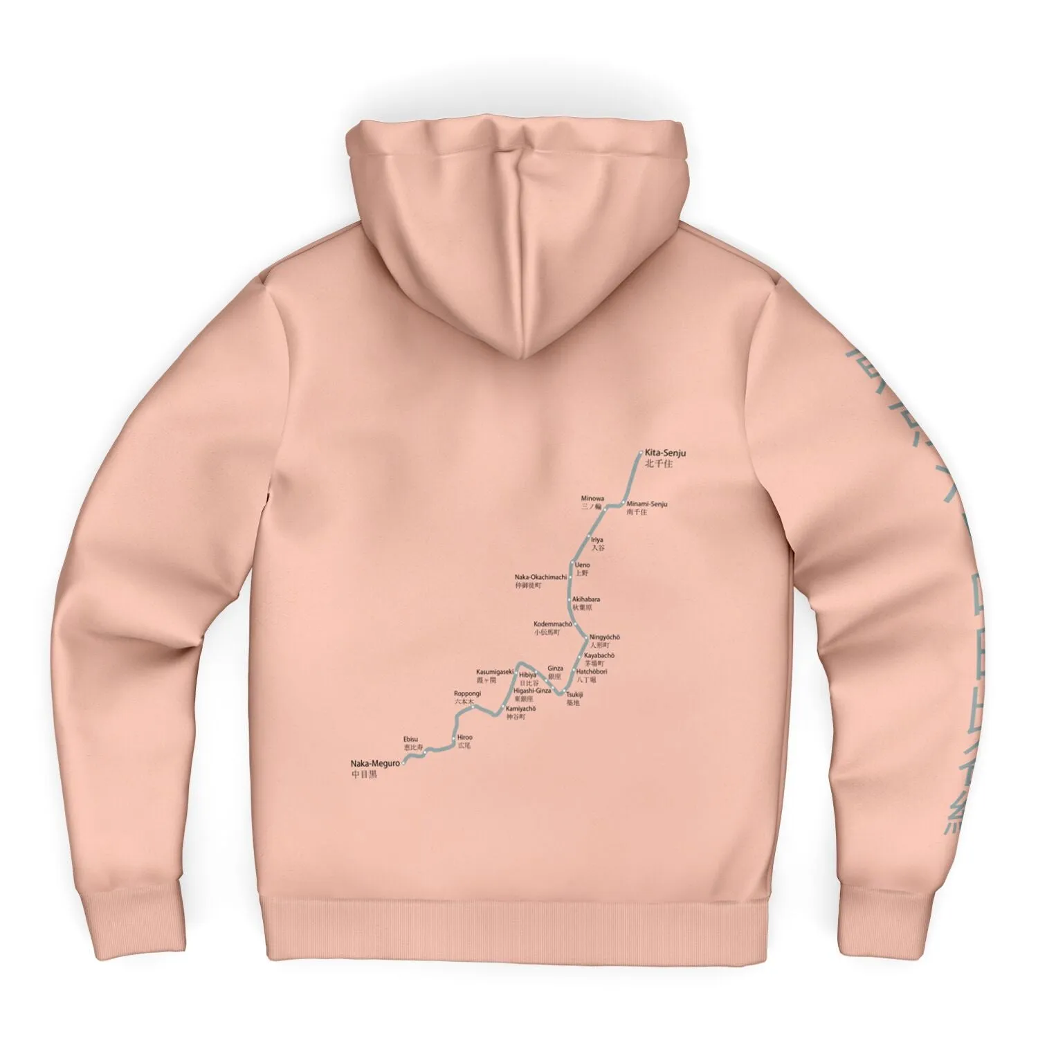 Hibiya Line Ultra-Soft Microfleece Zip Hoodie