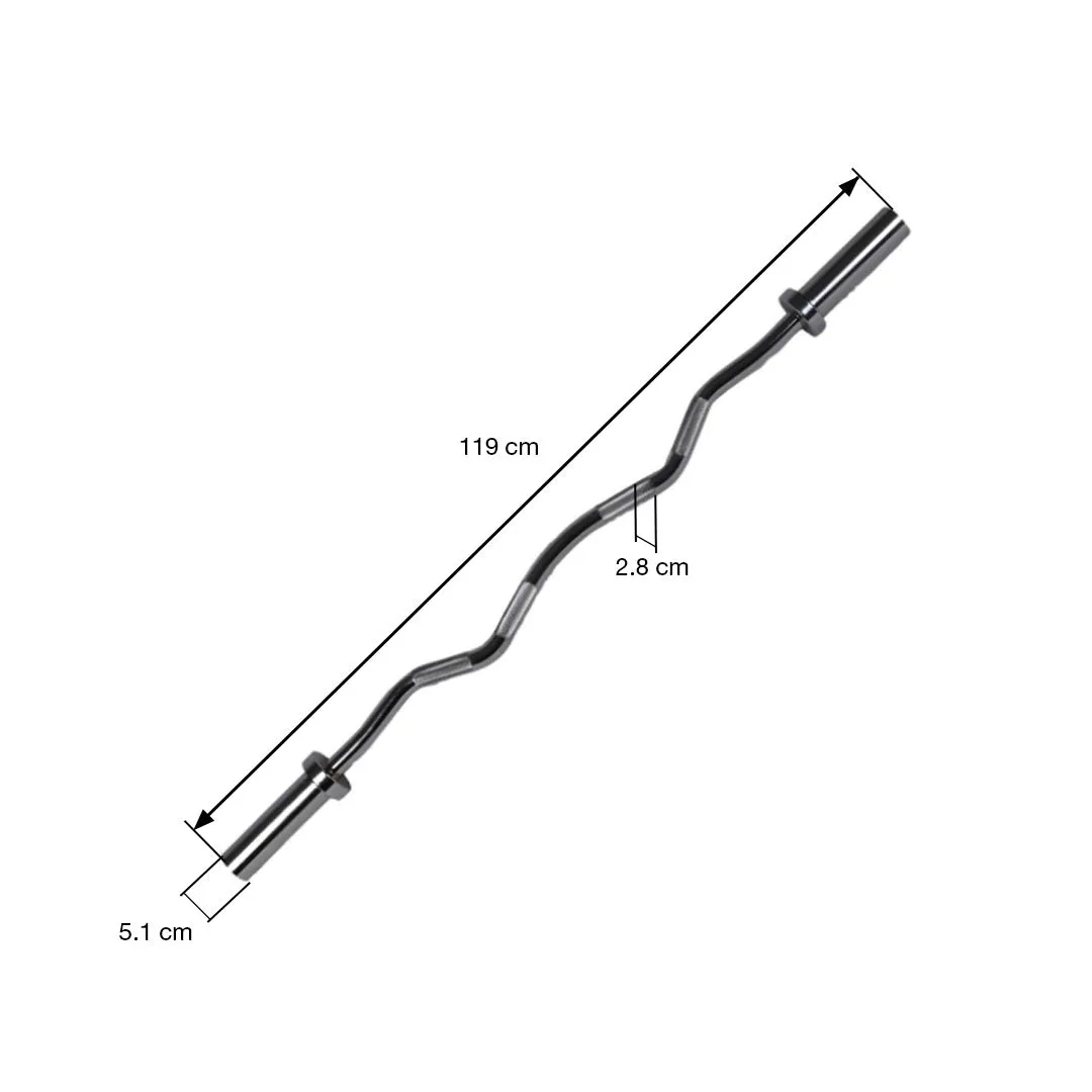 Hit Fitness EZ Curl Bar | 47"