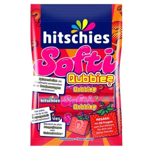 Hitschler Softi Qubbies Strawberry Chewy Candy - 80 g
