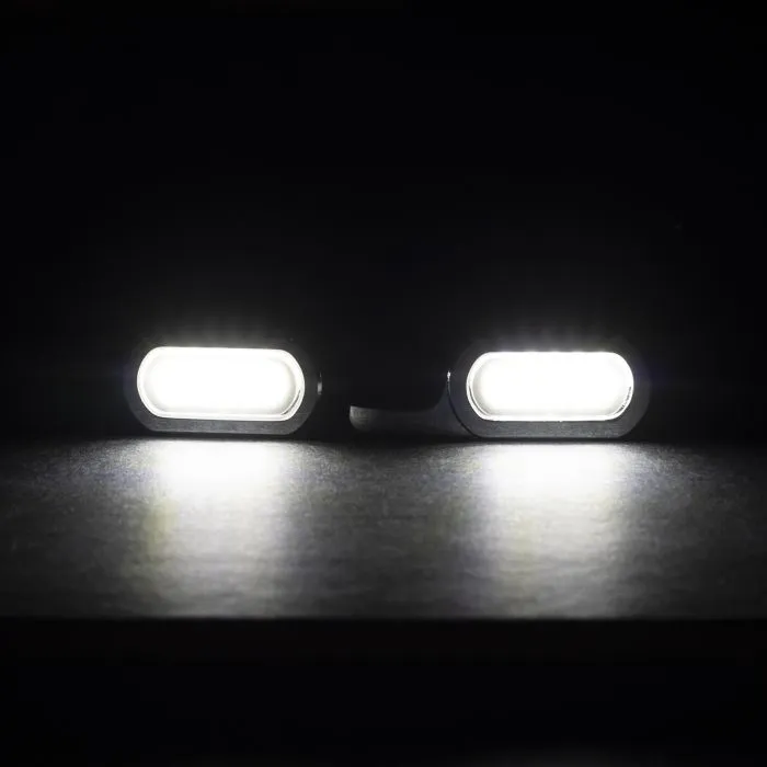 HOGWORKZ® Harley Dyna/Softail/Sportster LED Handlebar DRL / Turn Signals | Chrome