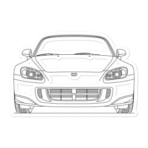 Honda S2000 Outline Sticker