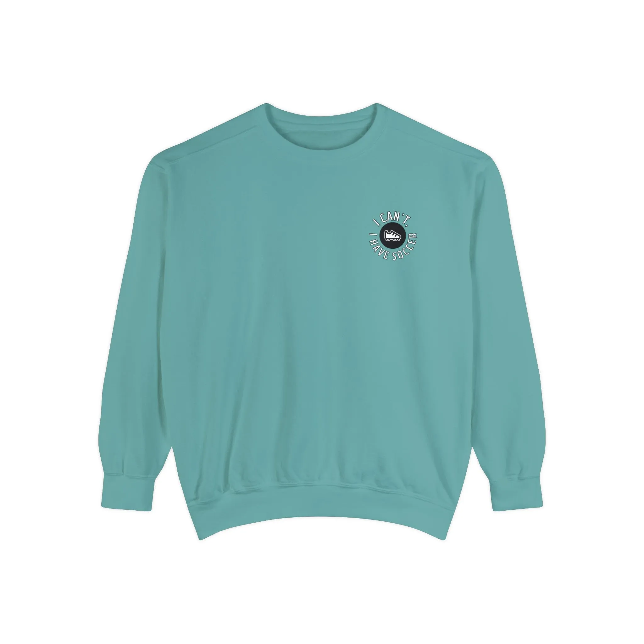I Can't I Have Soccer Logo Adult Crewneck Sweatshirt