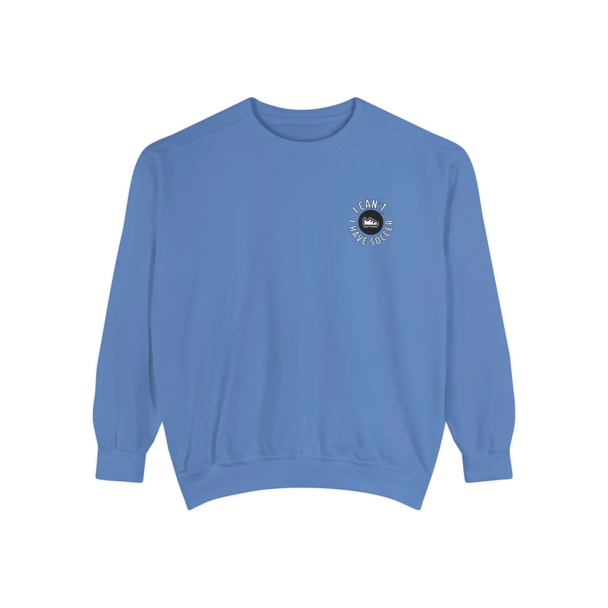 I Can't I Have Soccer Logo Adult Crewneck Sweatshirt