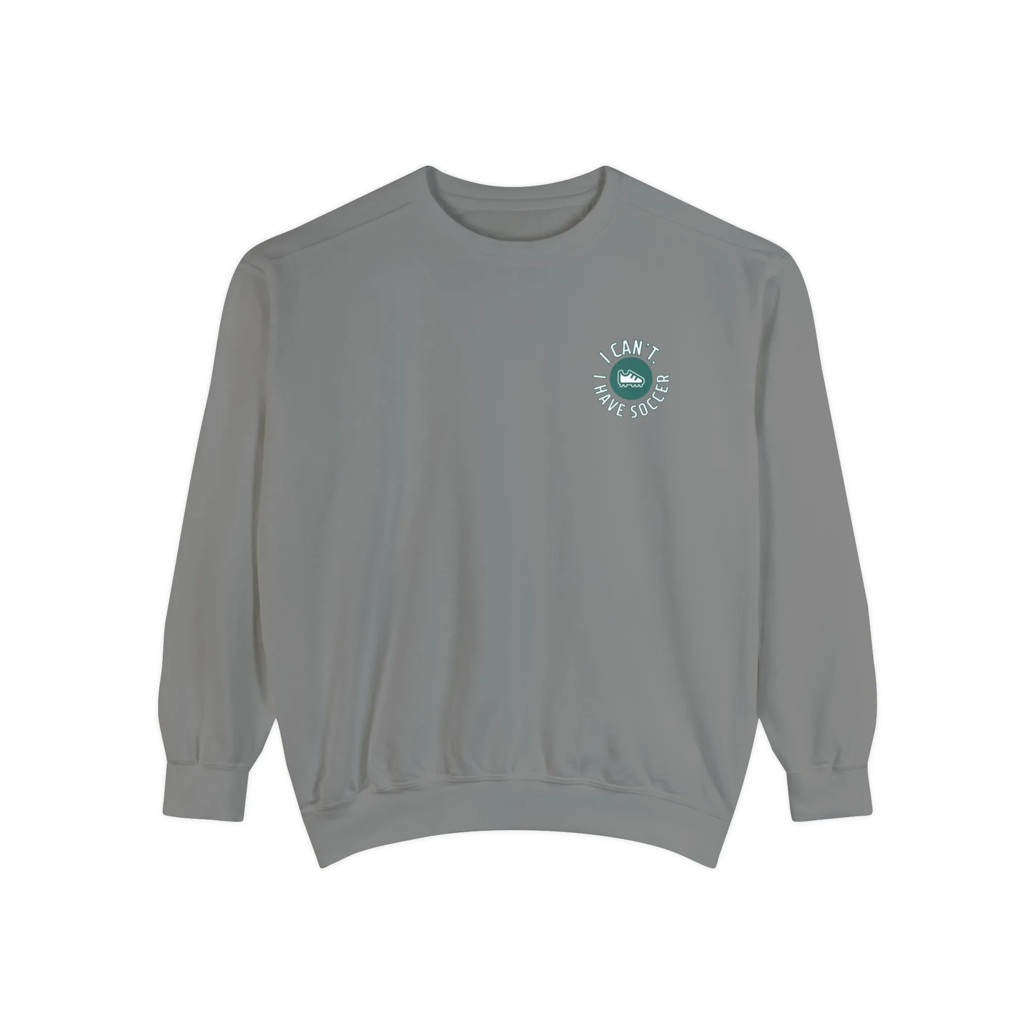 I Can't I Have Soccer Logo Adult Crewneck Sweatshirt