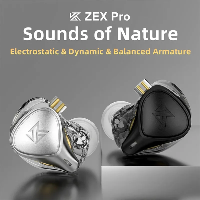 In-Ear HiFi Headset with Electrostatic Hybrid Technology - Wired Earphones with Noise Cancelling for Sports