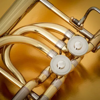 John Packer JP232 Bb/F Bass Trombone w/Case, Gold Lacquer (Special Order)