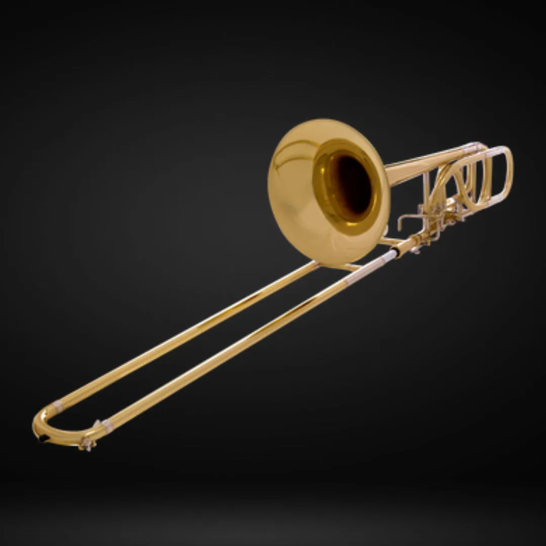John Packer JP232 Bb/F Bass Trombone w/Case, Gold Lacquer (Special Order)