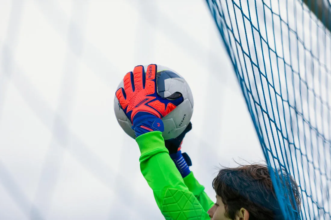Kids' Gloves F500 Viralto - Orange/Blue