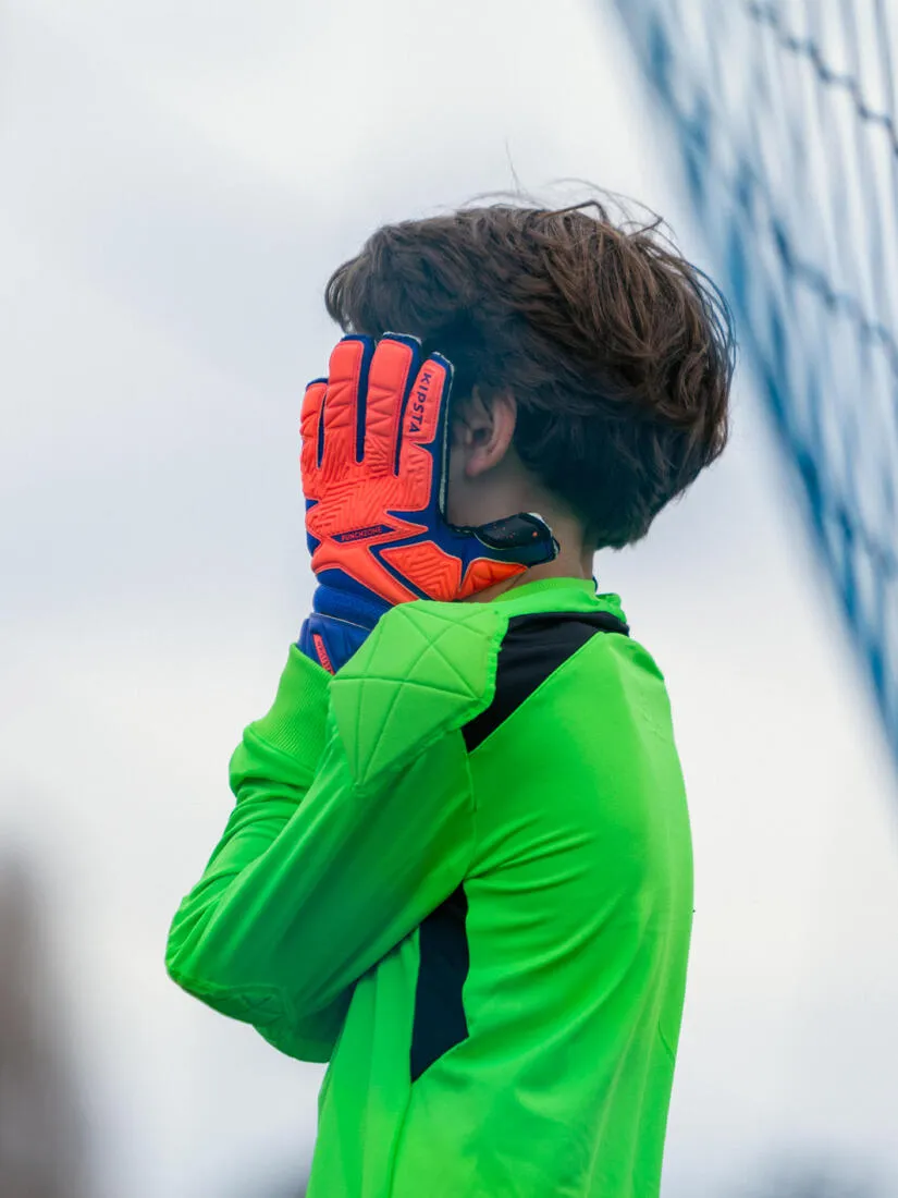 Kids' Gloves F500 Viralto - Orange/Blue