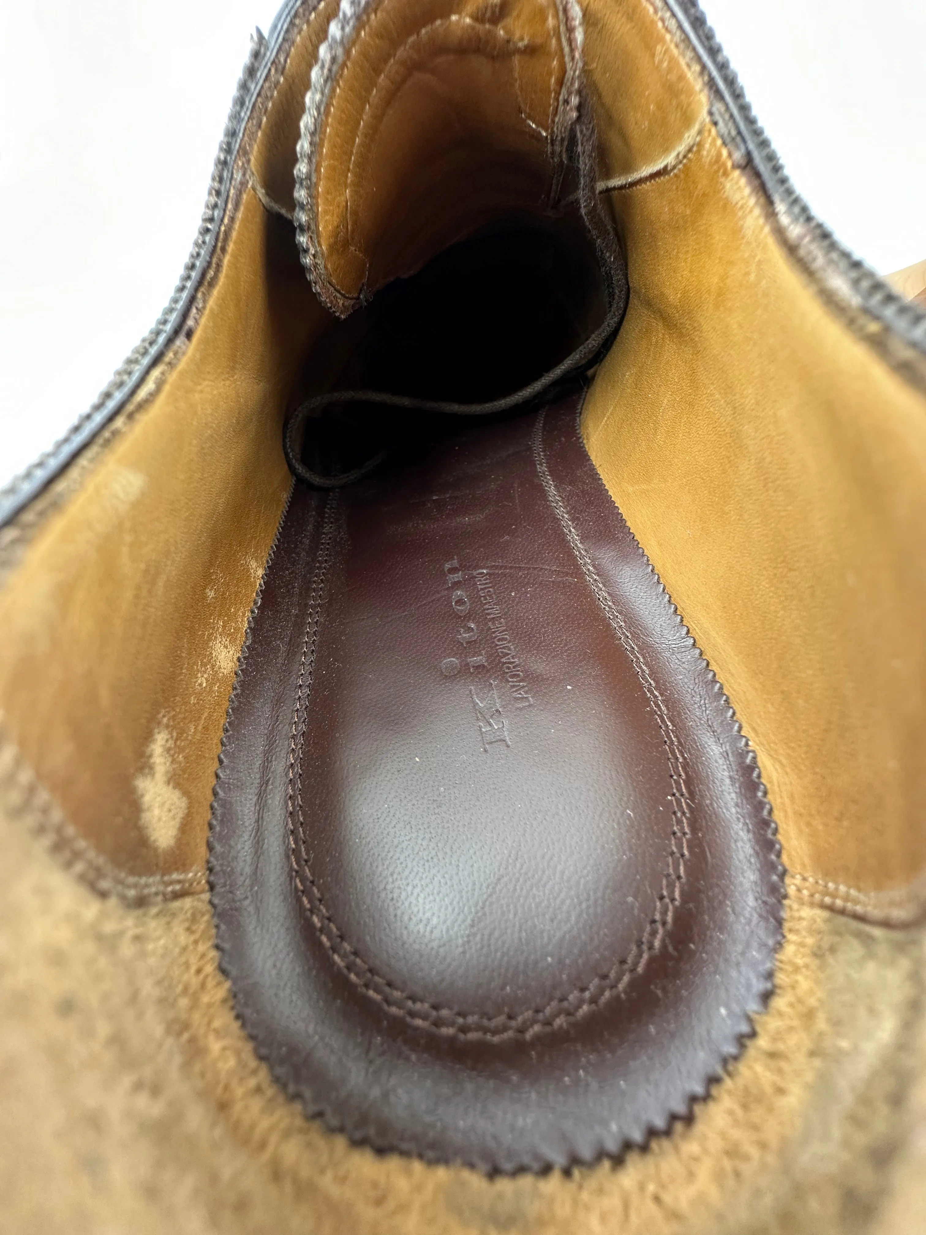 Kiton Burgundy Oxford Shoes