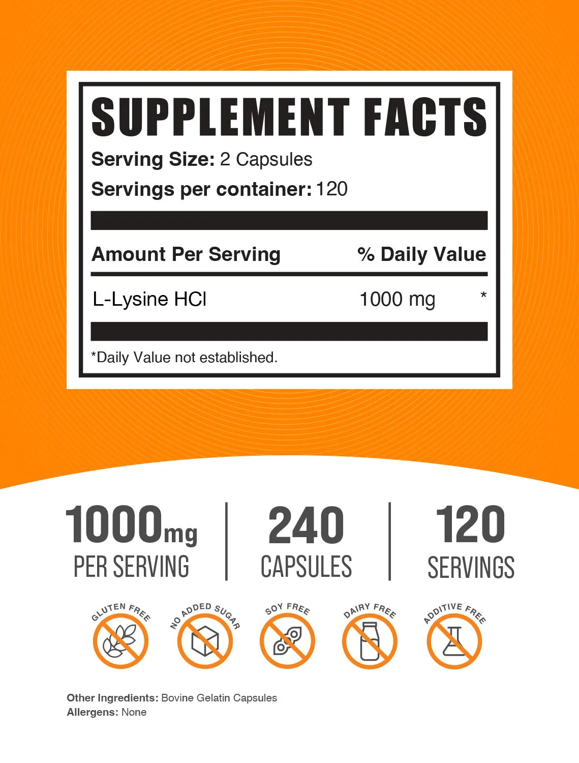 L-Lysine HCl Capsules