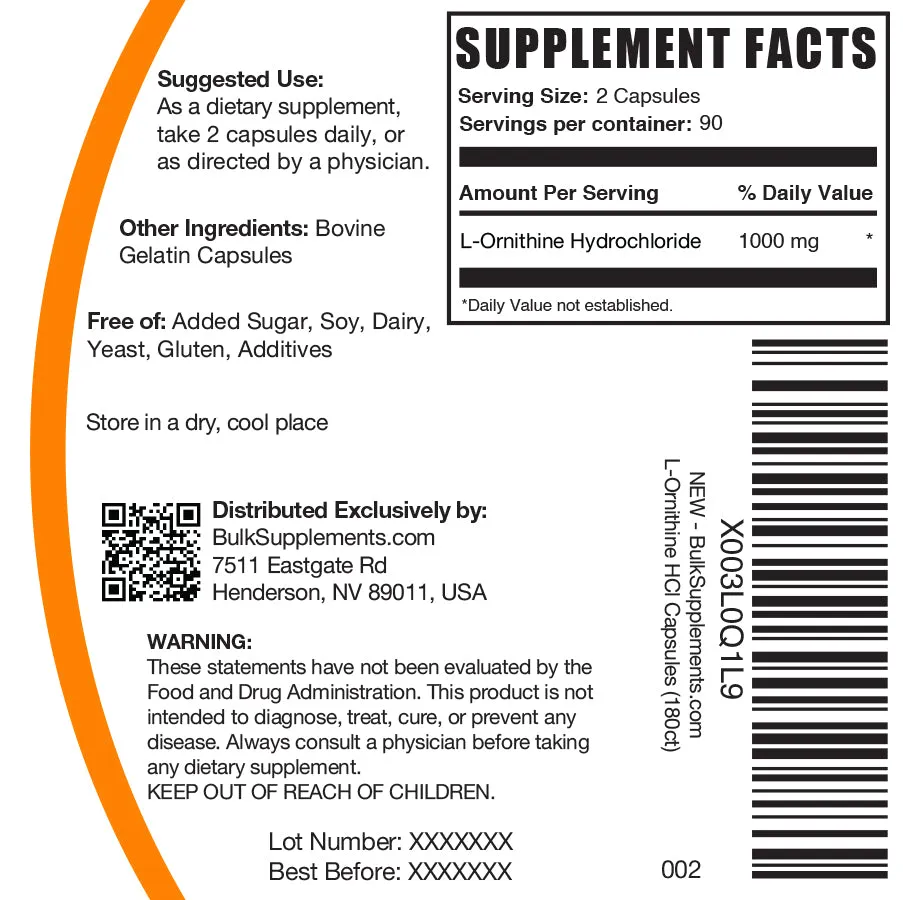 L-Ornithine HCl Capsules