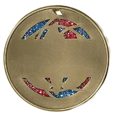 Leadership Medal with Translucent Color Fill & Glitter