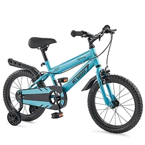 Lifelong LLBC1601 Mybuddy Cycle 16T with Support for Boys and Girls, 9.5'' Steel Frame| 85% Assembled, Frame Size: 12" | Ideal Height : 3 ft 8 inch  | Ideal for 4 to 8 Years (Blue)