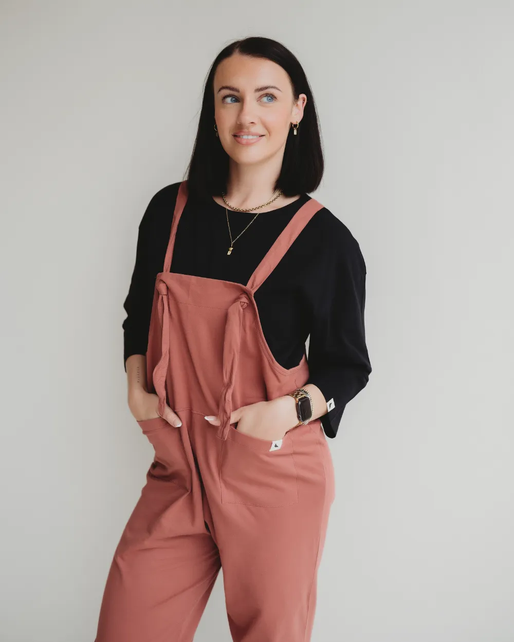 Lila Red Dungarees
