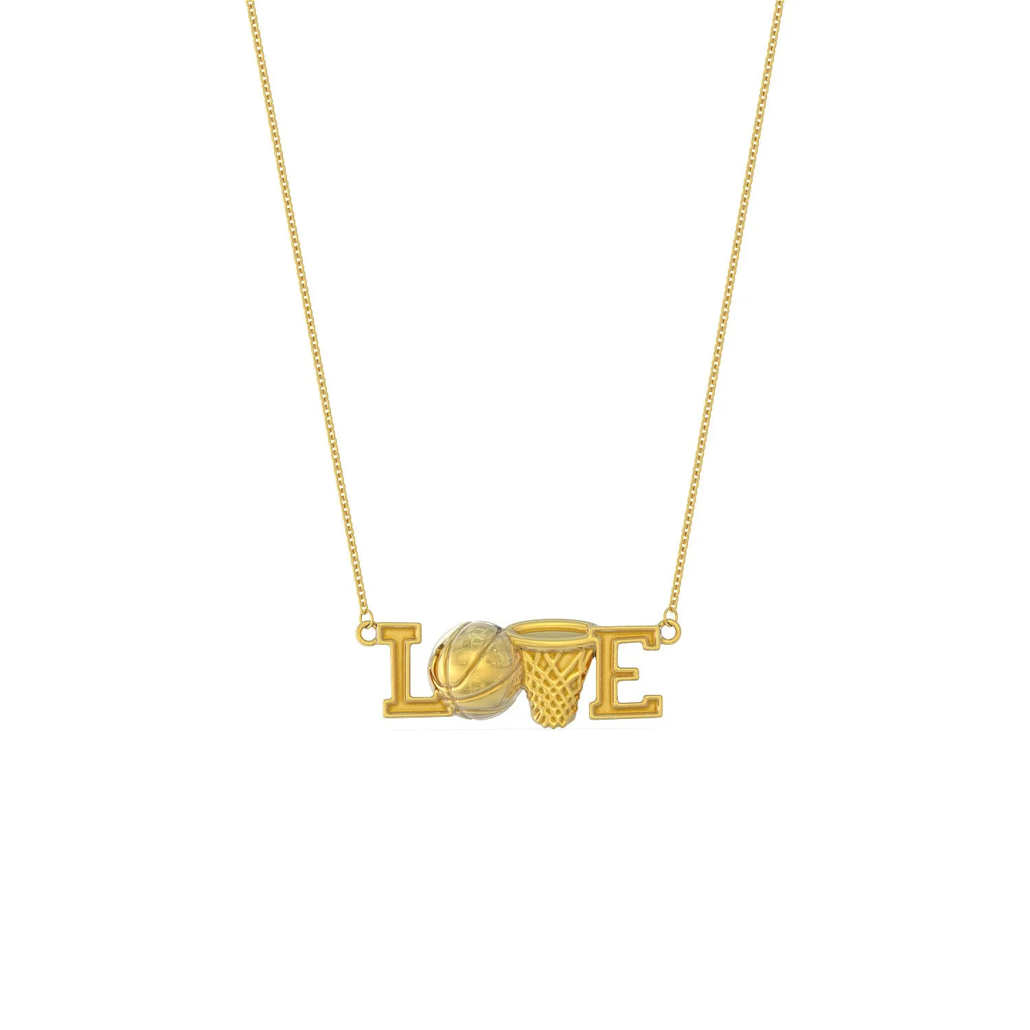 Love Basketball Necklace