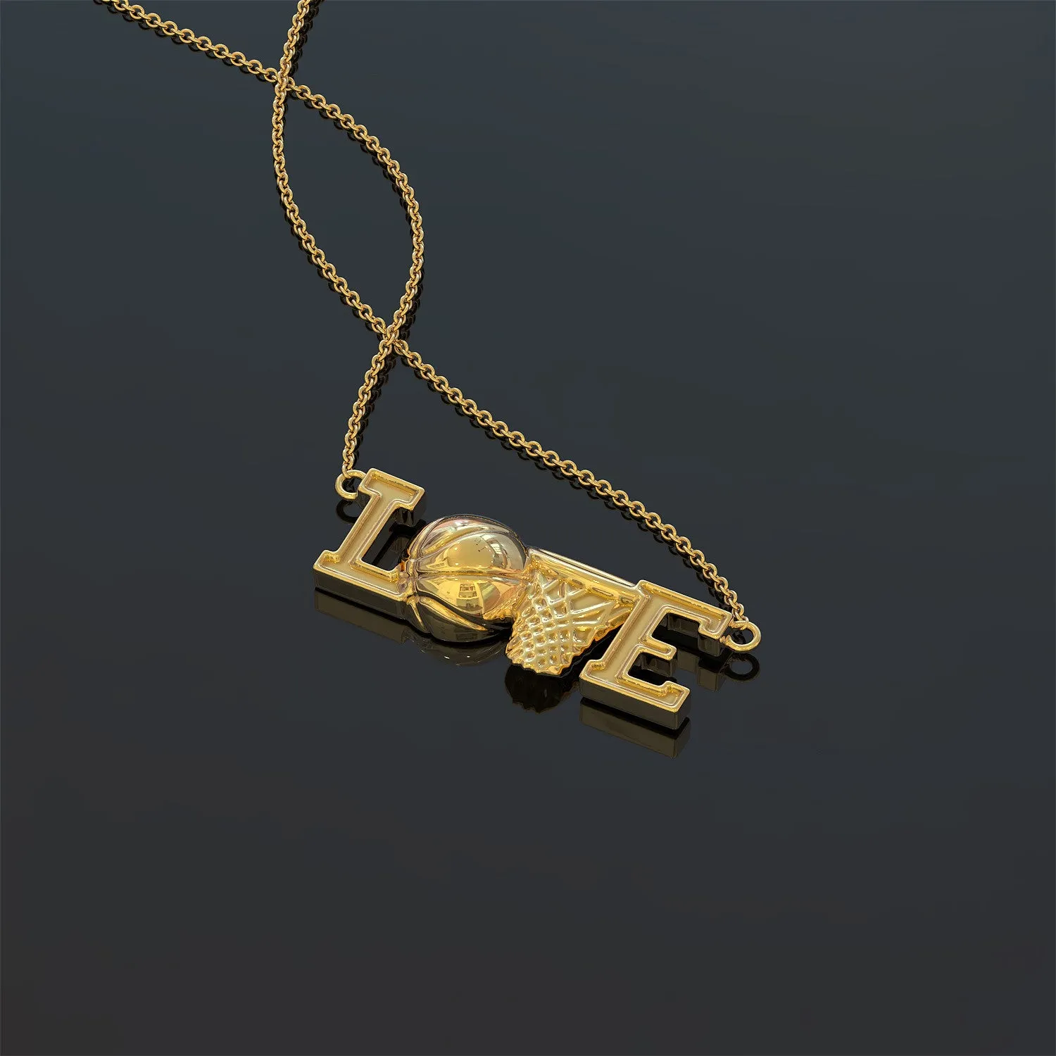 Love Basketball Necklace