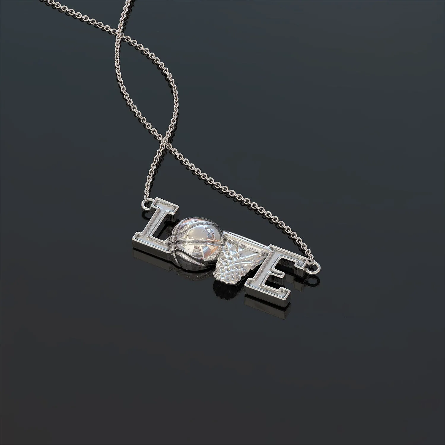 Love Basketball Necklace