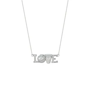 Love Basketball Necklace