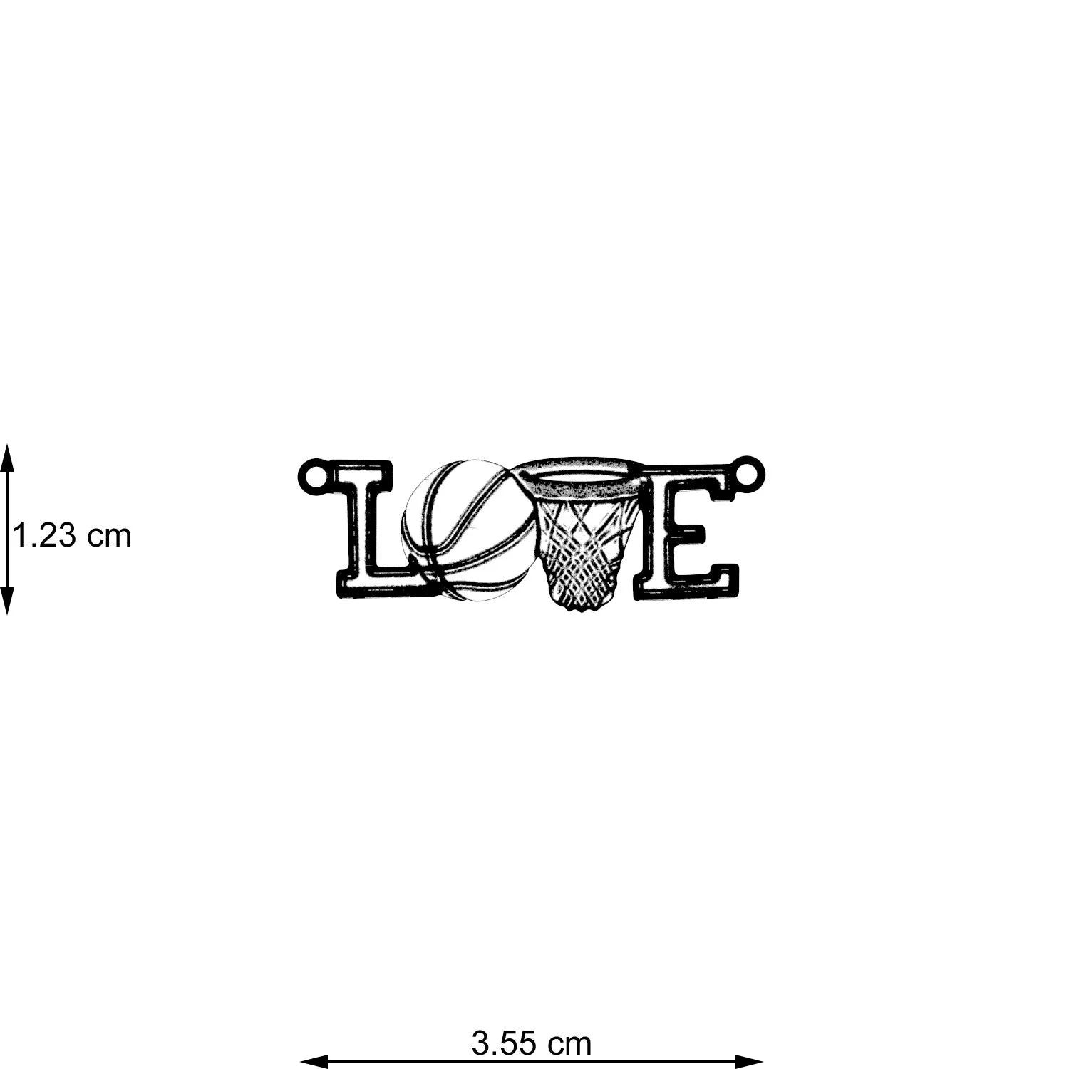 Love Basketball Necklace