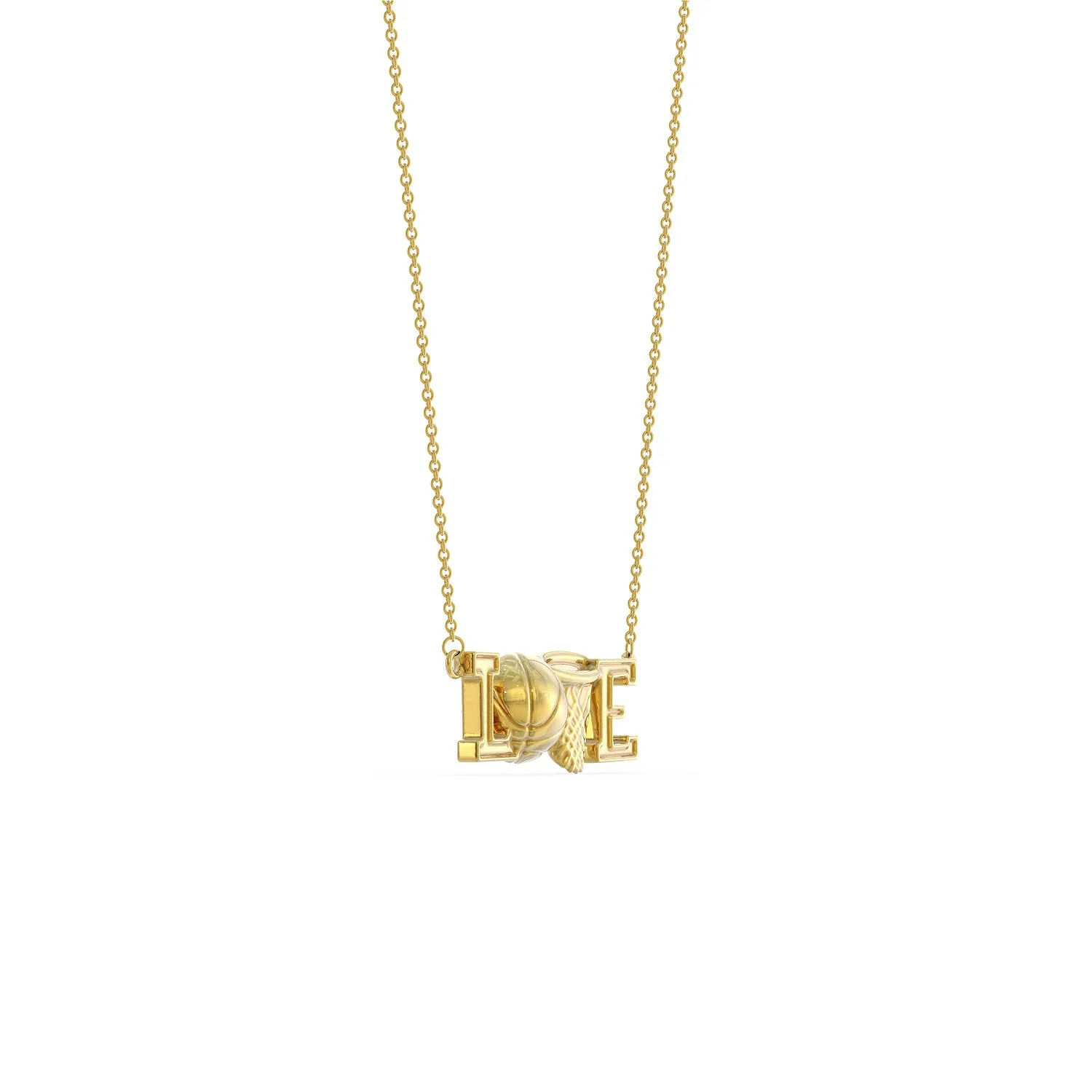 Love Basketball Necklace