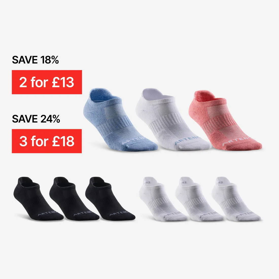 Low Sports Socks RS 500 Tri-Pack