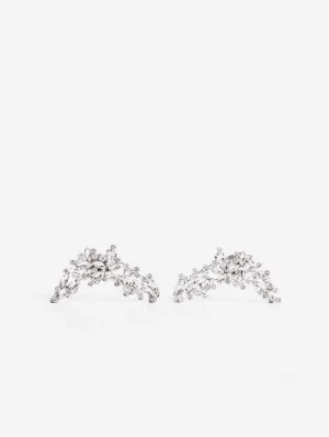 Lupine Crystal Brooch Clips | Clear