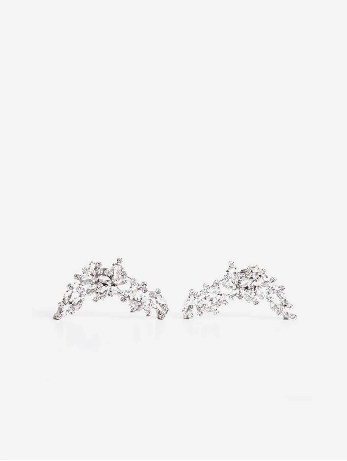 Lupine Crystal Brooch Clips | Clear