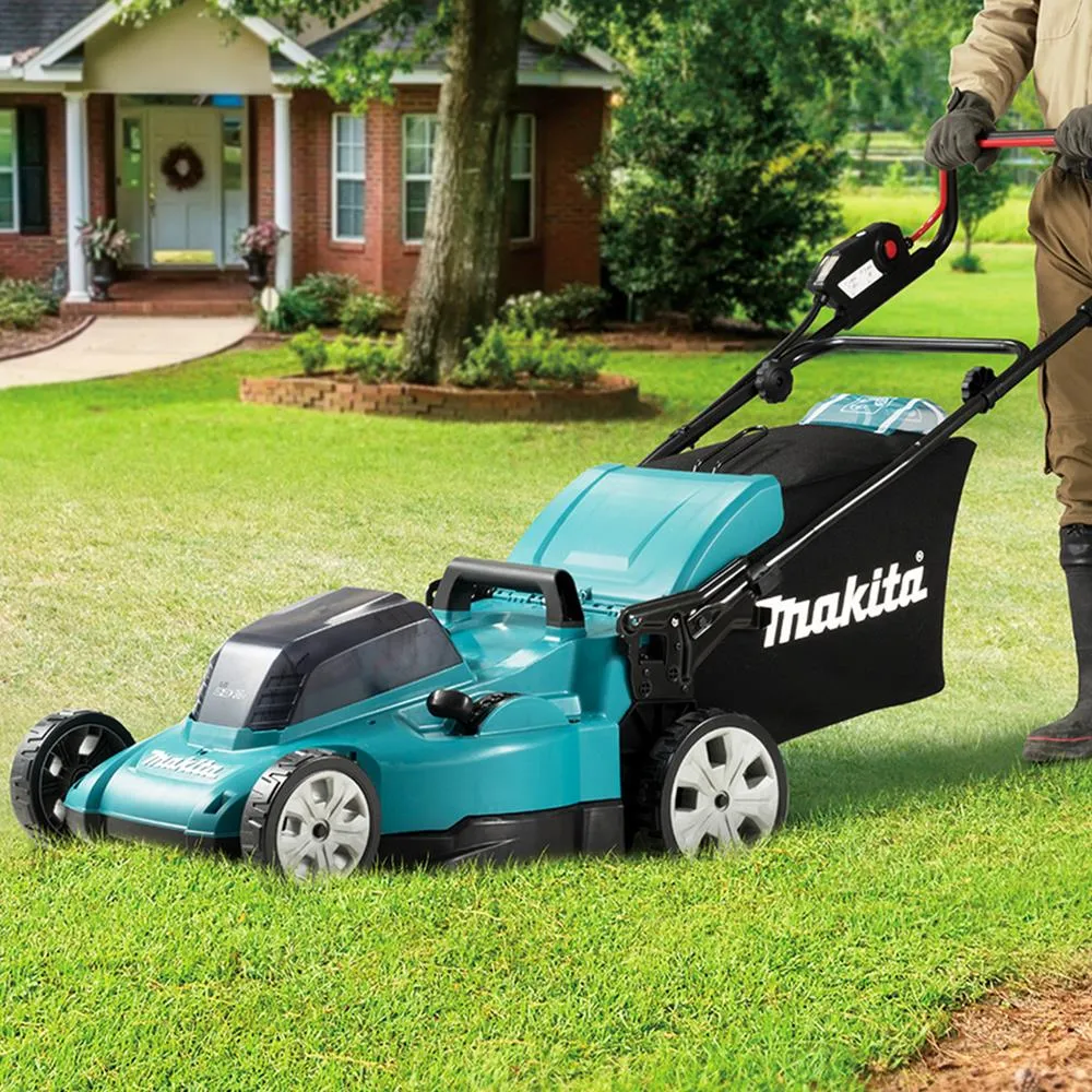Makita 48cm Lawn Mower Twin 18V LXT Li-ion Cordless Garden Grass Outdoor Bare Unit Body Only DLM480Z