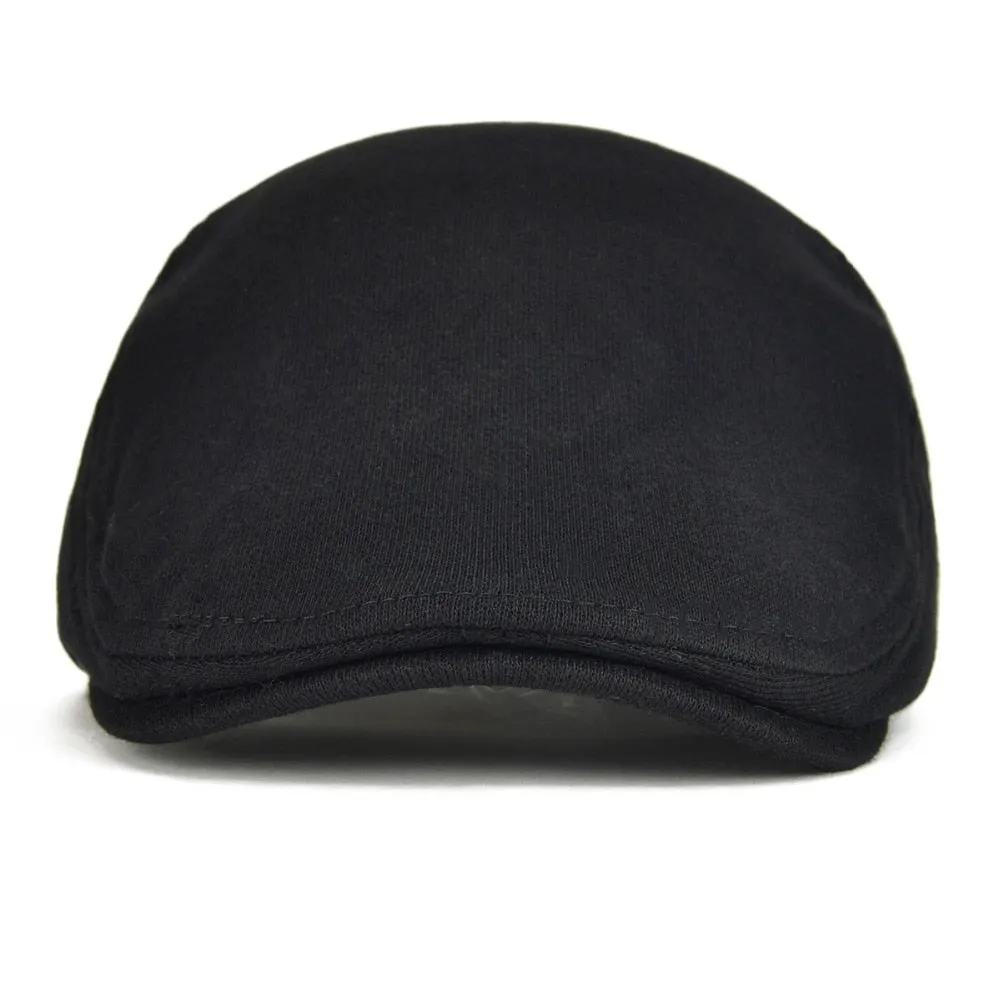 Men's Black Cabbie Cap