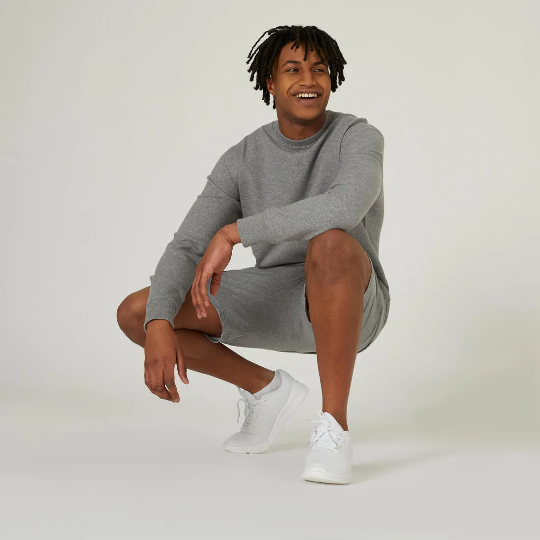 Men's Crew Neck Fitness Sweatshirt 500 Essentials