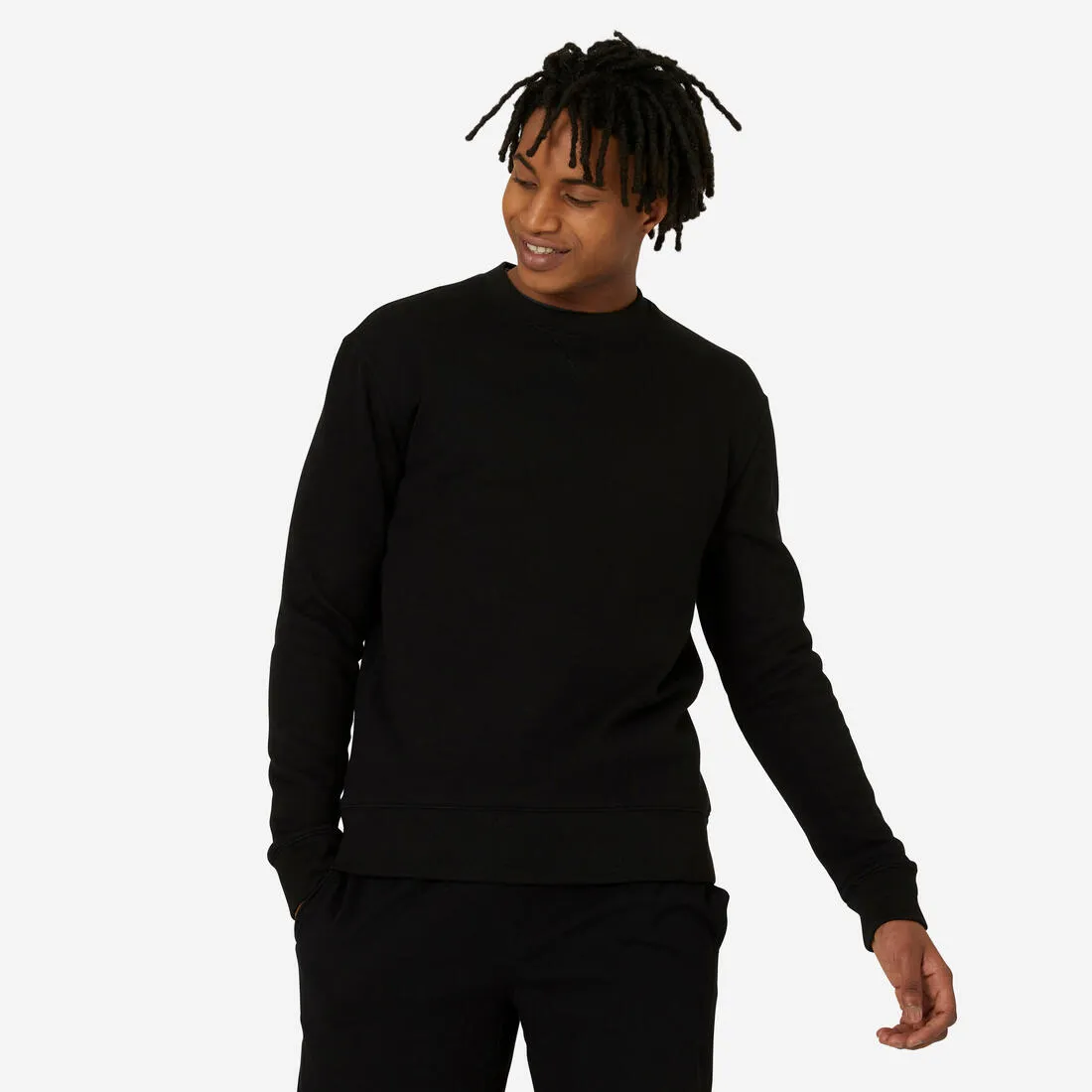 Men's Crew Neck Fitness Sweatshirt 500 Essentials
